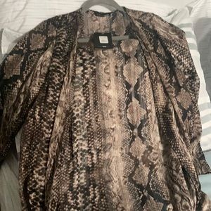 Snake skin cardigan